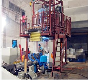 China Plastikblasfolie-Verdrängungs-Maschine 70 - 80kg/H gaben 1000mm Breite aus fournisseur